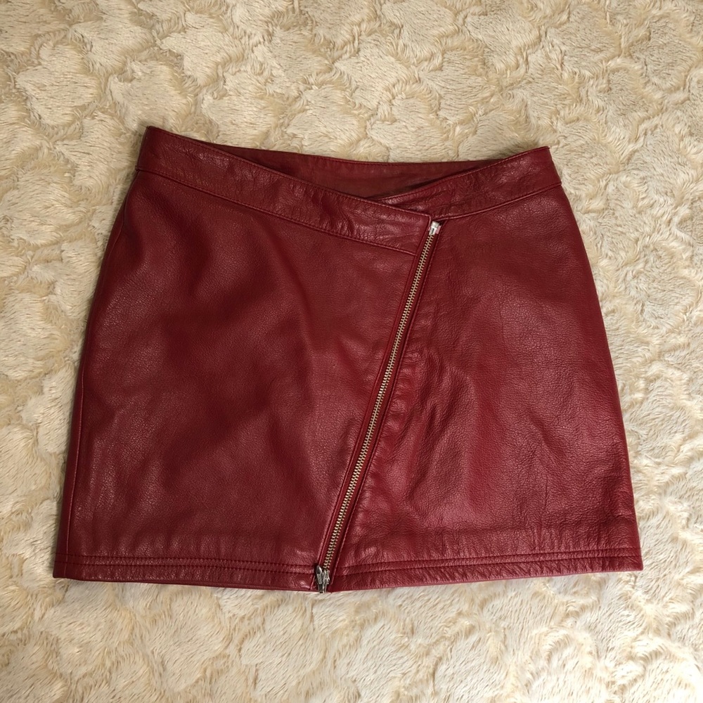 Red Leather Skirt